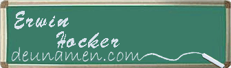 Erwin Hocker Visitenkarte